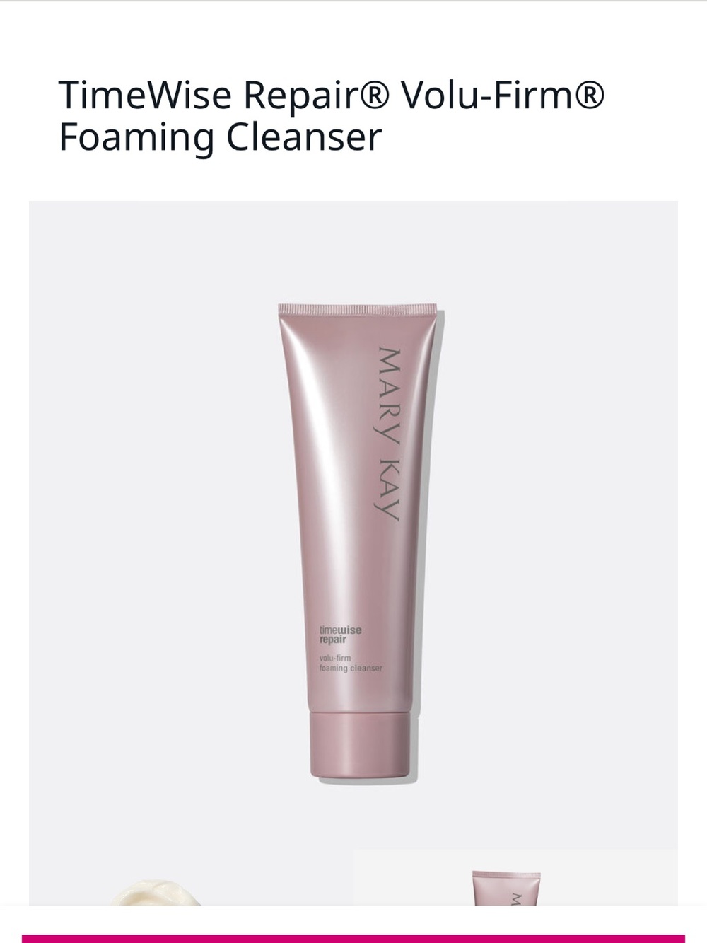 Mary Kay Pink Disposable Facial Cloths Pack & TIMEWISE Foaming Cleanser